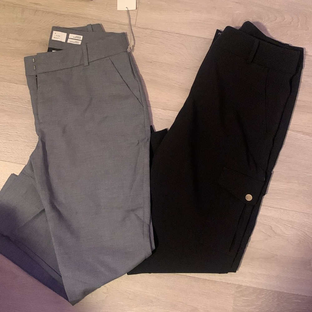 Loft & A New Day Gray Work Slacks NWT 2 pairs!!